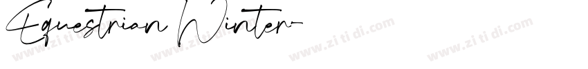 Equestrian Winter字体转换